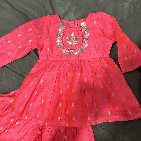 Ethnic Indian Infant Baby Girl Dress - Picture 2 of 4